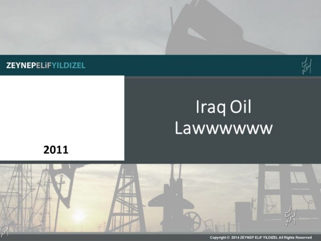 Iraq Petroleum Law